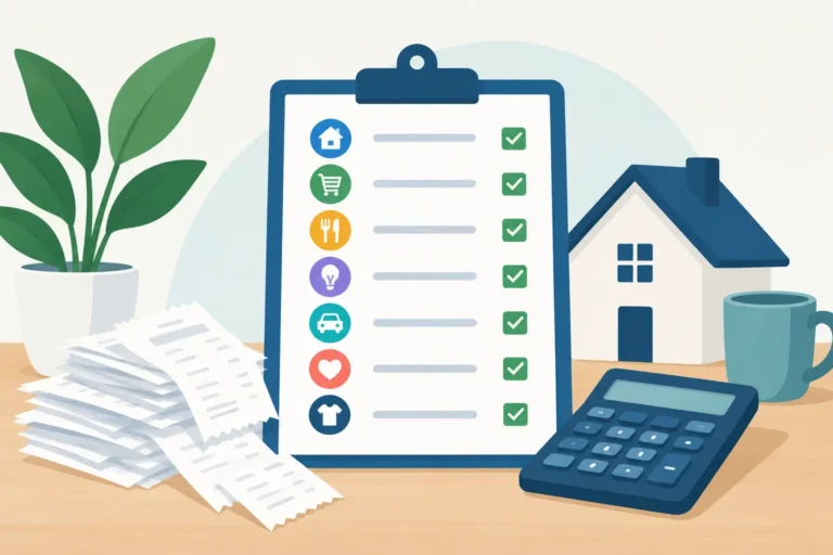 Household Receipt Categories Checklist for Home Records